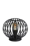 MANUELA Czarna Ø25,5cm. E27 Lampa stołowa