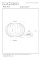 Lampa stołowa MANUELA Czarna Ø25,5cm. E27 Lucide 78574/25/30 | 5411212782786 noxbox lampynox www.lampynox.pl