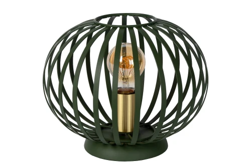 Lampa stołowa MANUELA Zielona Ø25,5cm. E27 Lucide 78574/25/33 | 5411212782793 noxbox lampynox www.lampynox.pl