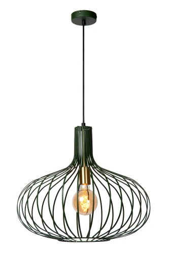 Lampa wisząca MANUELA Zielona Ø 65cm. E27 Lucide 78374/65/33 | 5411212782823 noxbox lampynox www.lampynox.pl