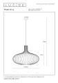 Lampa wisząca MANUELA Zielona Ø 50cm. E27 Lucide 78374/50/33 | 5411212782816 noxbox lampynox www.lampynox.pl