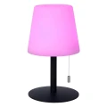 Zewnętrzna lampka stołowa RIO czarna Ø 15,5cm LED Dim. Rgb 1,8W 3000K IP44 Multicolor Lucide 13815/02/99 | 5411212134264 noxbox lampynox www.lampynox.pl