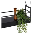 Lampa wisząca z półką MIRAVELLE Czarna 6xGU10 Lucide 21427/06/30 | 5411212211439 noxbox lampynox www.lampynox.pl