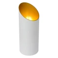 Lampka stołowa QUIRIJN Biała Ø 9,6cm 1xE27 Lucide 09533/01/31 | 5411212093042 noxbox lampynox www.lampynox.pl