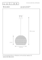 Lampa wisząca MOLOKO Żółta ochra Ø 40cm E27 Lucide 03437/40/44 | 5411212031495 noxbox lampynox www.lampynox.pl
