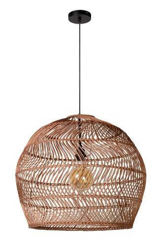 Lampa wisząca MOLOKO Żółta ochra Ø 65cm E27 Lucide 03437/60/44 | 5411212031501 noxbox lampynox www.lampynox.pl