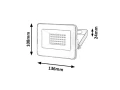 Naświetlacz reflektor Flood 20W 4000K IP65 5-lat gwarancji Rabalux 7063 | 5998250370637 noxbox lampynox www.lampynox.pl