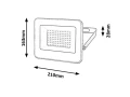 Naświetlacz reflektor Flood 50W 4000K IP65 5-lat gwarancji Rabalux 7065 | 5998250370651 noxbox lampynox www.lampynox.pl