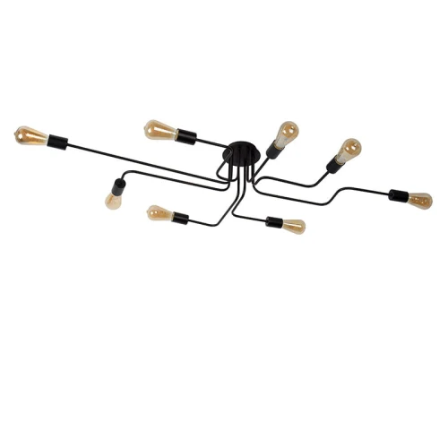 Lampa sufitowa LESTER Czarna 8xE27 Lucide 211120830  5411212210906 lampynox noxbox www.lampynox.pl 1.jpg