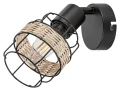 Kinkiet ruchomy Indiana czarny | brąz E14 Rabalux 5281 | 5998250352817 noxbox lampynox www.lampynox.pl