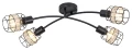 Lampa sufitowa Indiana czarny | brąz 4xE14 Rabalux 5282 | 5998250352824 noxbox lampynox www.lampynox.pl