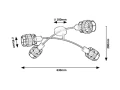 Lampa sufitowa Indiana czarny | brąz 4xE14 Rabalux 5282 | 5998250352824 noxbox lampynox www.lampynox.pl