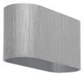 Kinkiet ścienny owalny Kaunas aluminium szczotkowane G9 Rabalux 7025 | 5998250370255 noxbox lampynox www.lampynox.pl