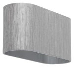 Kaunas aluminium szczotkowane G9 Kinkiet ścienny owalny