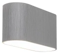 Kinkiet ścienny owalny Kaunas aluminium szczotkowane G9 Rabalux 7025 | 5998250370255 noxbox lampynox www.lampynox.pl