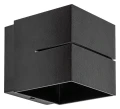Kinkiet ścienny kwadratowy Kaunas czarny mat G9 Rabalux 7017 | 5998250370170 noxbox lampynox www.lampynox.pl