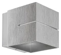 Kinkiet ścienny kwadratowy Kaunas aluminium szczotkowane G9 Rabalux 7019 | 5998250370194 noxbox lampynox www.lampynox.pl