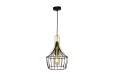 Lampa wisząca Parov czarny mat | złoty E27 Rabalux 4925 | 5998250349251 noxbox lampynox www.lampynox.pl
