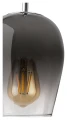 Lampa wisząca Petunia Chrom | Szkło przydymione E27 Rabalux 5252 | 5998250352527 noxbox lampynox www.lampynox.pl