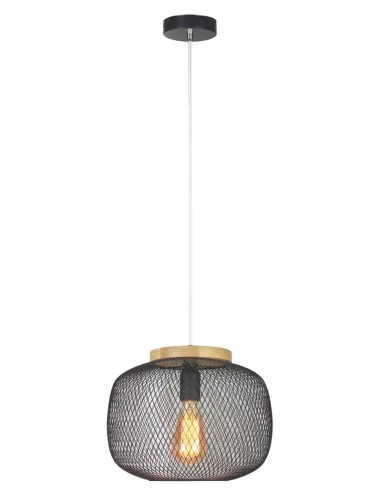 Lampa wisząca Rupert czarny Ø 30cm E27 Rabalux 5238 | 5998250352381 noxbox lampynox www.lampynox.pl