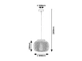 Lampa wisząca Rupert czarny Ø 30cm E27 Rabalux 5238 | 5998250352381 noxbox lampynox www.lampynox.pl
