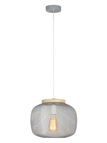 Lampa wisząca Rupert szary Ø 30cm E27 Rabalux 5237 | 5998250352374 noxbox lampynox www.lampynox.pl