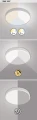 Lampa sufitowa Tesia srebrny Ø 60cm PILOT DIM LED 60W 3000-6000K Rabalux 3317 | 5998250333175 noxbox lampynox www.lampynox.pl