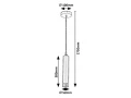 Lampa wisząca Zircon czarny mat | srebrny GU10 Rabalux 5076 | 5998250350769 noxbox lampynox www.lampynox.pl