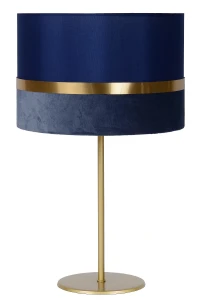 EXTRAVAGANZA TUSSE Niebieska Ø 30cm E27 Lampka nocna stołowa