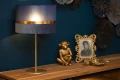 Lampka nocna stołowa EXTRAVAGANZA TUSSE Niebieska Ø 30cm E27 Lucide 10509/81/35 | 5411212105653 noxbox lampynox www.lampynox.pl
