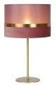 Lampka nocna stołowa EXTRAVAGANZA TUSSE Różowa Ø 30cm E27 Lucide 10509/81/66 | 5411212105660 noxbox lampynox www.lampynox.pl