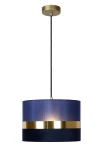 EXTRAVAGANZA TUSSE Niebieska Ø 30cm E27 Lampa wisząca