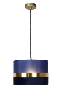 EXTRAVAGANZA TUSSE Niebieska Ø 30cm E27 Lampa wisząca