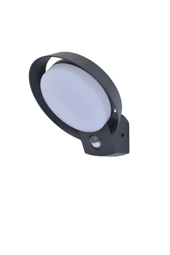 Kinkiet zewnętrzny z czujnikiem ruchu i zmierzchu Polo antracyt czujnik PIR LED 16W 3000K IP54 Lutec 5205702118 | 6939412013763 noxbox lampynox www.lampynox.pl