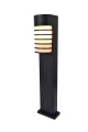 Lampa ogrodowa stojąca FULTON czarny mat wys. 75cm. E27 IP54 Lutec 7207601012 | 6939412070575 noxbox lampynox www.lampynox.pl