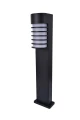 Lampa ogrodowa stojąca FULTON czarny mat wys. 75cm. E27 IP54 Lutec 7207601012 | 6939412070575 noxbox lampynox www.lampynox.pl