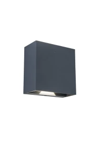 GEMINI BEAMS antracyt LED 7,5W 4000K IP54 Kinkiet zewnętrzny regulowany