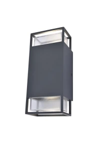 RIDGE antracyt 2xGU10 IP54 Kinkiet zewnętrzny