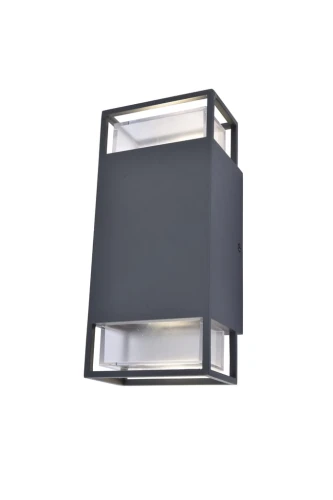 Kinkiet zewnętrzny RIDGE antracyt 2xGU10 IP54 Lutec 5107101118 | 6939412013787 noxbox lampynox www.lampynox.pl