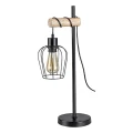 Lampka stołowa Fabian czarny mat | Brąz E27 Rabalux 5245 | 5998250352459 noxbox lampynox www.lampynox.p