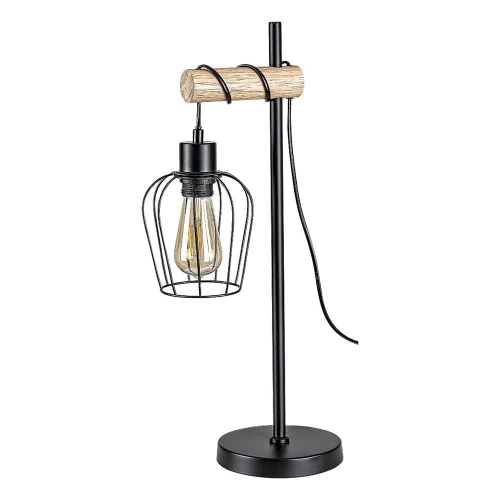 Lampka stołowa Fabian czarny mat | Brąz E27 Rabalux 5245 | 5998250352459 noxbox lampynox www.lampynox.p