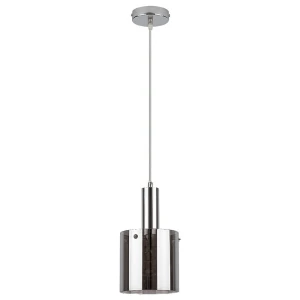 Donati Chrom | Szary przydymiony E27 Lampa wisząca