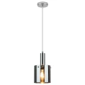 Lampa wisząca Donati Chrom | Szary przydymiony E27 Rabalux 5249 | 5998250352497 noxbox lampynox www.lampynox.pl