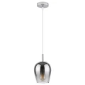 Lampa wisząca Petunia Chrom | Szkło przydymione E27 Rabalux 5252 | 5998250352527 noxbox lampynox www.lampynox.pl