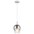 Lampa wisząca Petunia Chrom | Szkło przydymione E27 Rabalux 5252 | 5998250352527 noxbox lampynox www.lampynox.pl