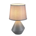 Lampka nocna Wendy szary Ø 20cm E14 Rabalux 5220 | 5998250352206 noxbox lampynox www.lampynox.pl
