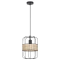 Lampa wisząca Indiana czarny | brąz Ø 22cm E27 Rabalux 5283 | 5998250352831 noxbox lampynox www.lampynox.pl