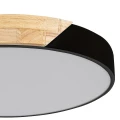 Lampa sufitowa Maple Czarny mat | Brąz Ø 41cm LED 24W 4000K Rabalux 3528 | 5998250335285 noxbox lampynox www.lampynox.pl