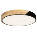 Lampa sufitowa Maple Czarny mat | Brąz Ø 41cm LED 24W 4000K Rabalux 3528 | 5998250335285 noxbox lampynox www.lampynox.pl
