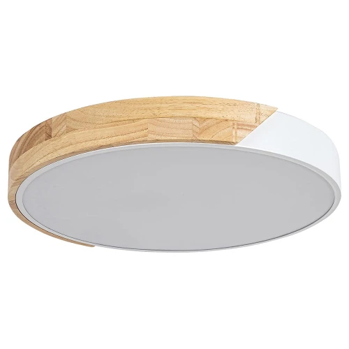 Lampa sufitowa Maple Biały mat | Brąz Ø 41cm LED 24W 3000K Rabalux 3527 | 5998250335278 noxbox lampynox www.lampynox.pl